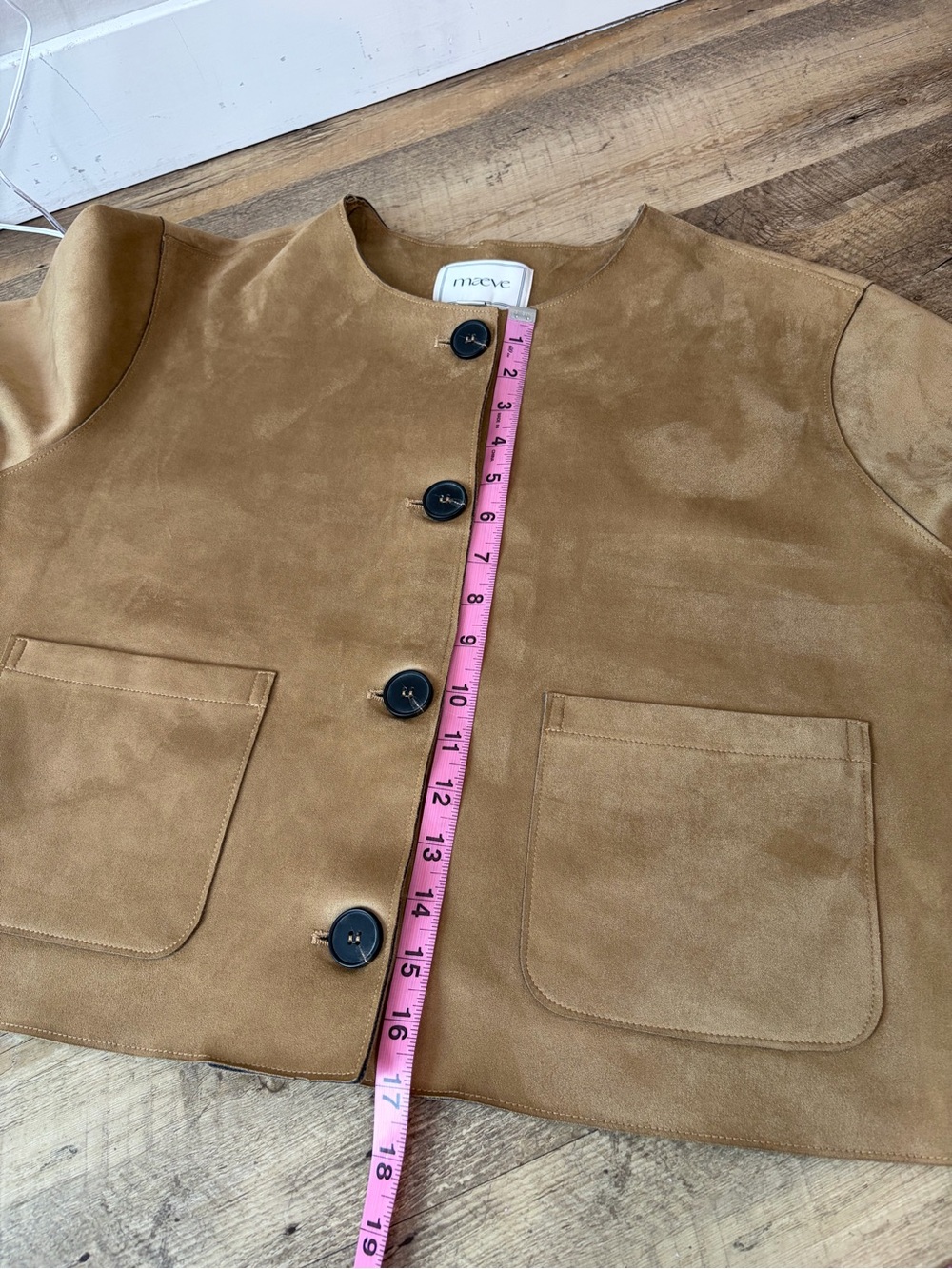 Maeve Faux Suede Cropped Jacket - Picture 7 of 11